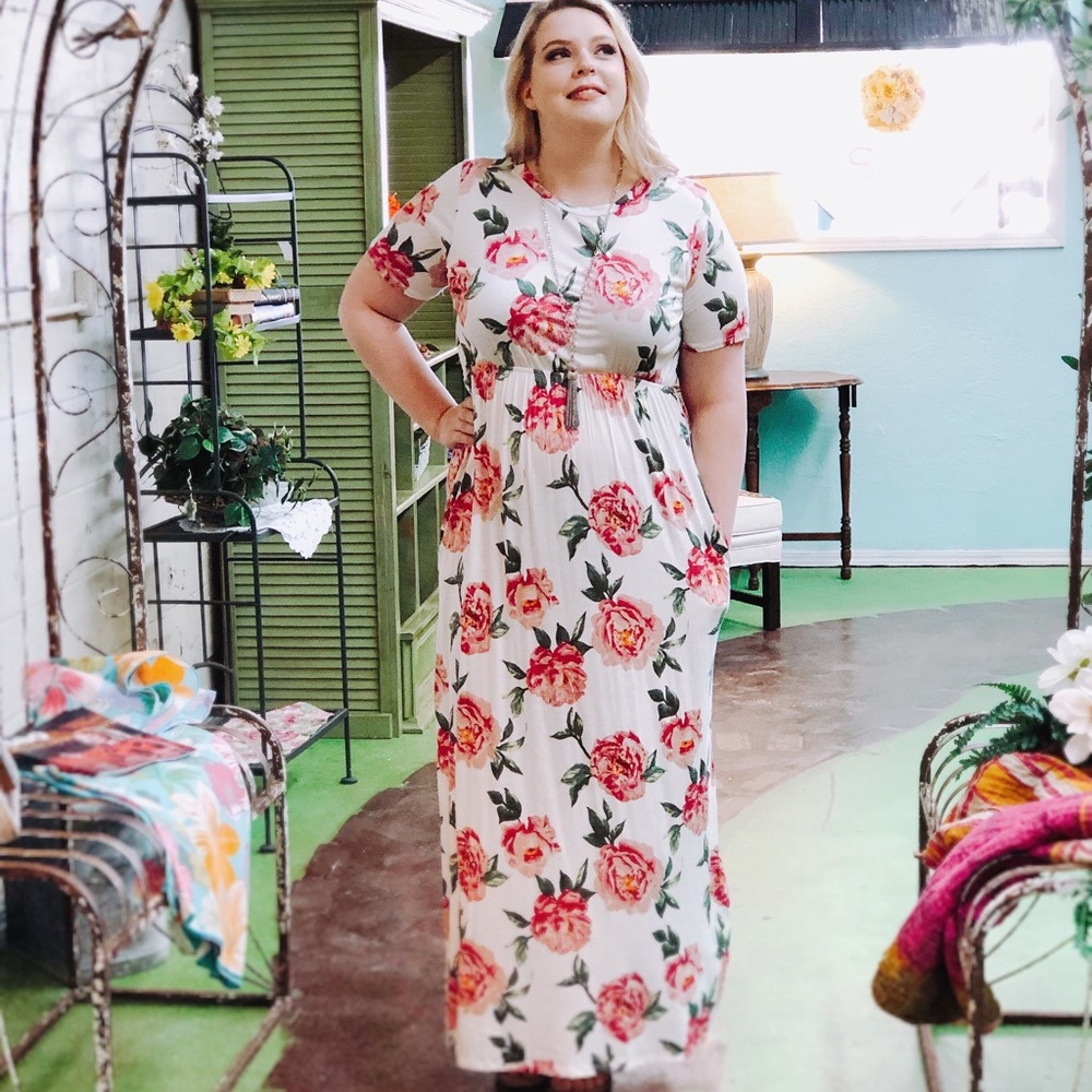 Sweet Lovely By Jen Plus Size Floral Maxi